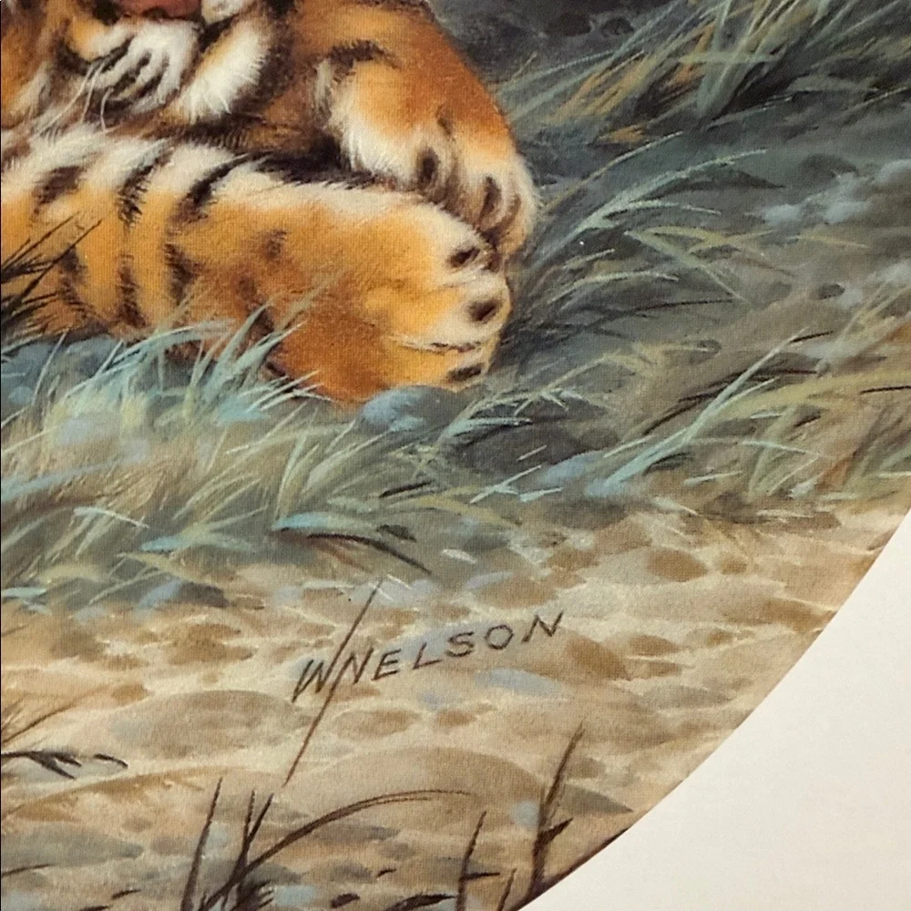 Vintage 1992. Will Nelson. Nap Time. Paw Prints: Baby Cats of the Wild. 2026A